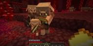 Piglins are capable of providing blackstone through bartering (Image via Mojang)